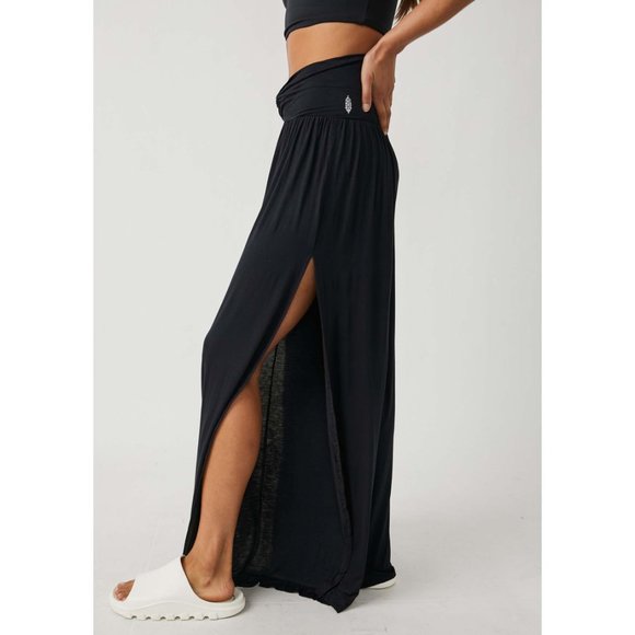 🎉LAST CHANCE🎉 NWT FP Movement Just Breathe Wide Leg / Black - Picture 3 of 9